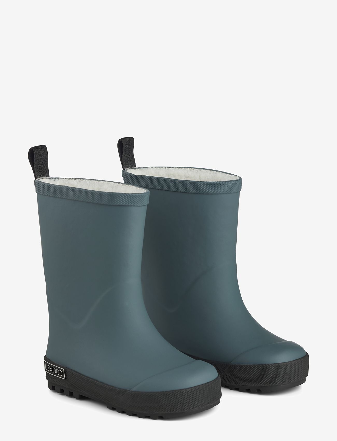 Liewood - Mason thermo rainboot - lined rubberboots - whale blue/black mix - 0
