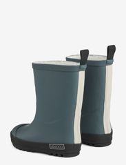 Liewood - Mason thermo rainboot - gummistøvler med linjer - whale blue/black mix - 1