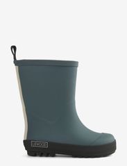 Liewood - Mason thermo rainboot - lined rubberboots - whale blue/black mix - 2