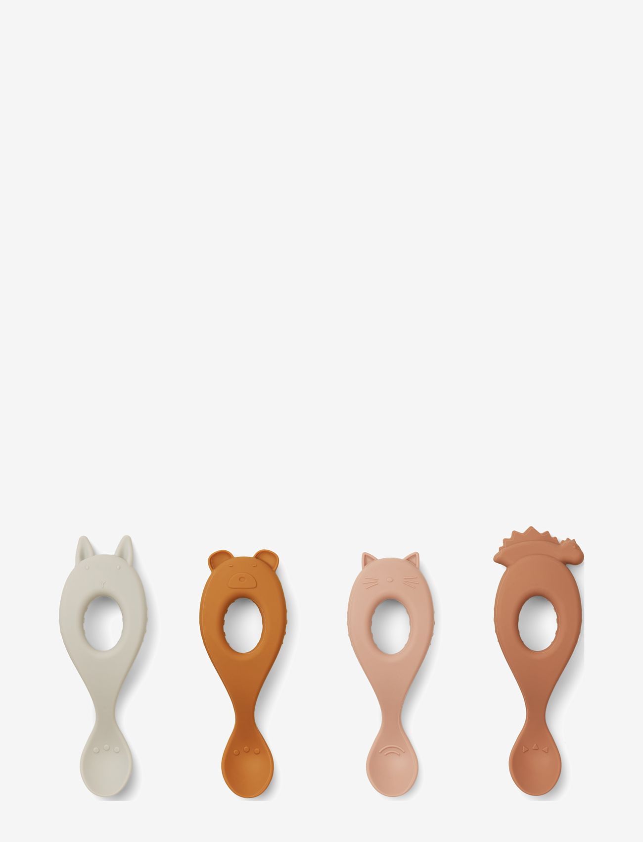 Liewood - Liva silicone spoon 4-pack - bestik - rose mix - 0