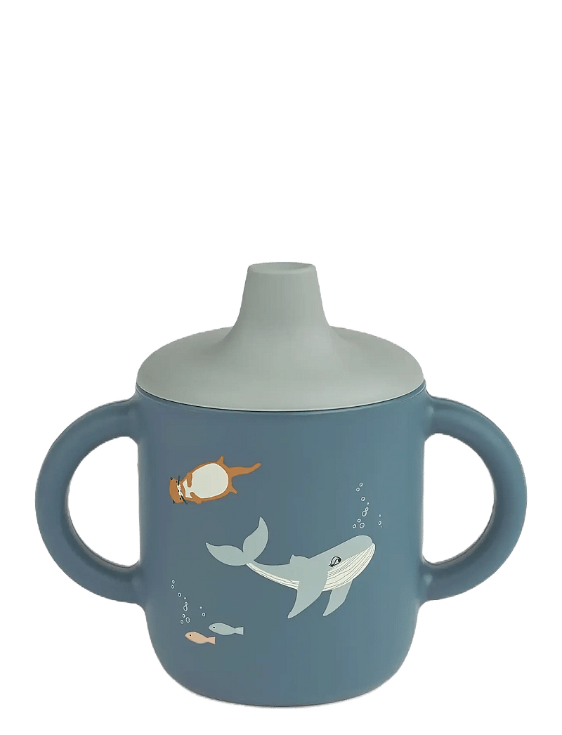 Liewood - Neil Sippy Cup - gėrimo puodukai vaikams - arctic sea / ocean view - 0