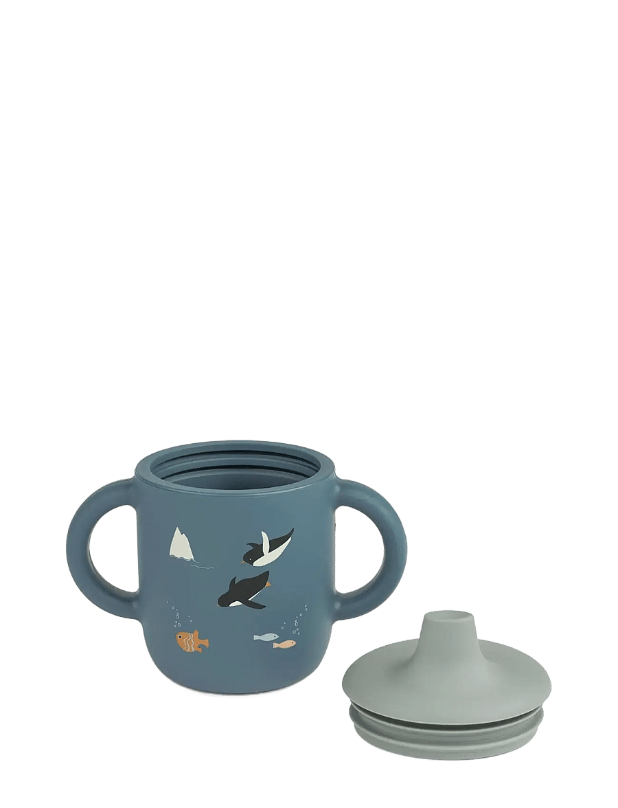 Liewood - Neil Sippy Cup - schnabeltassen - arctic sea / ocean view - 1