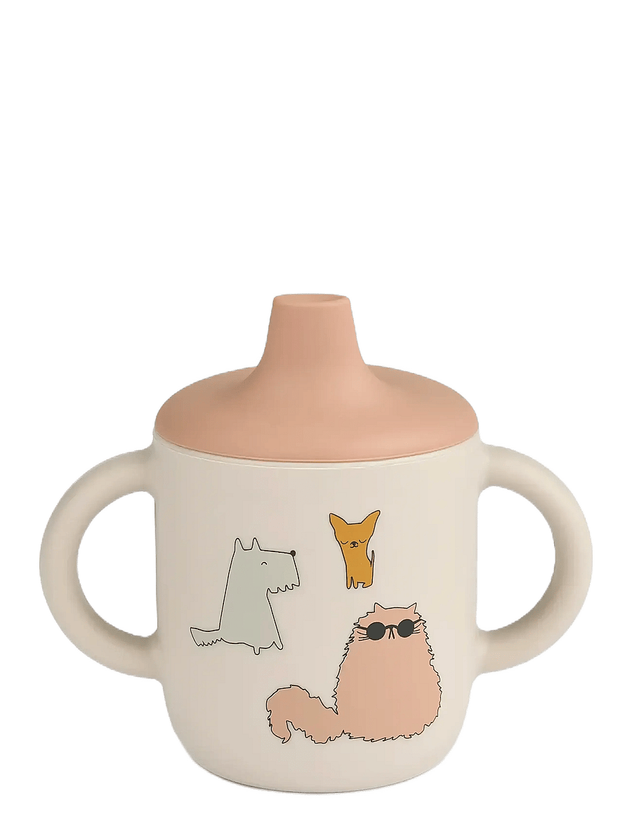 Liewood - Neil Sippy Cup - gobelets à bec - cats and dogs / sandy - 0