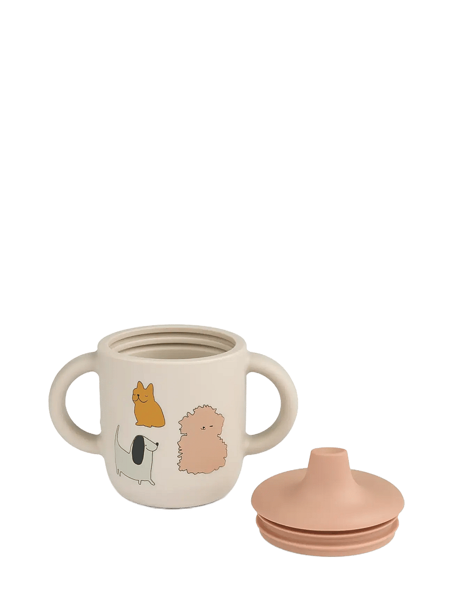 Liewood - Neil Sippy Cup - gobelets à bec - cats and dogs / sandy - 1