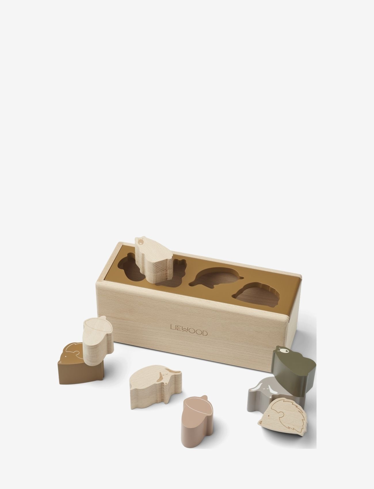 Liewood - Midas puzzle box - kehittävät lelut - friendship golden caramel multi mix - 0