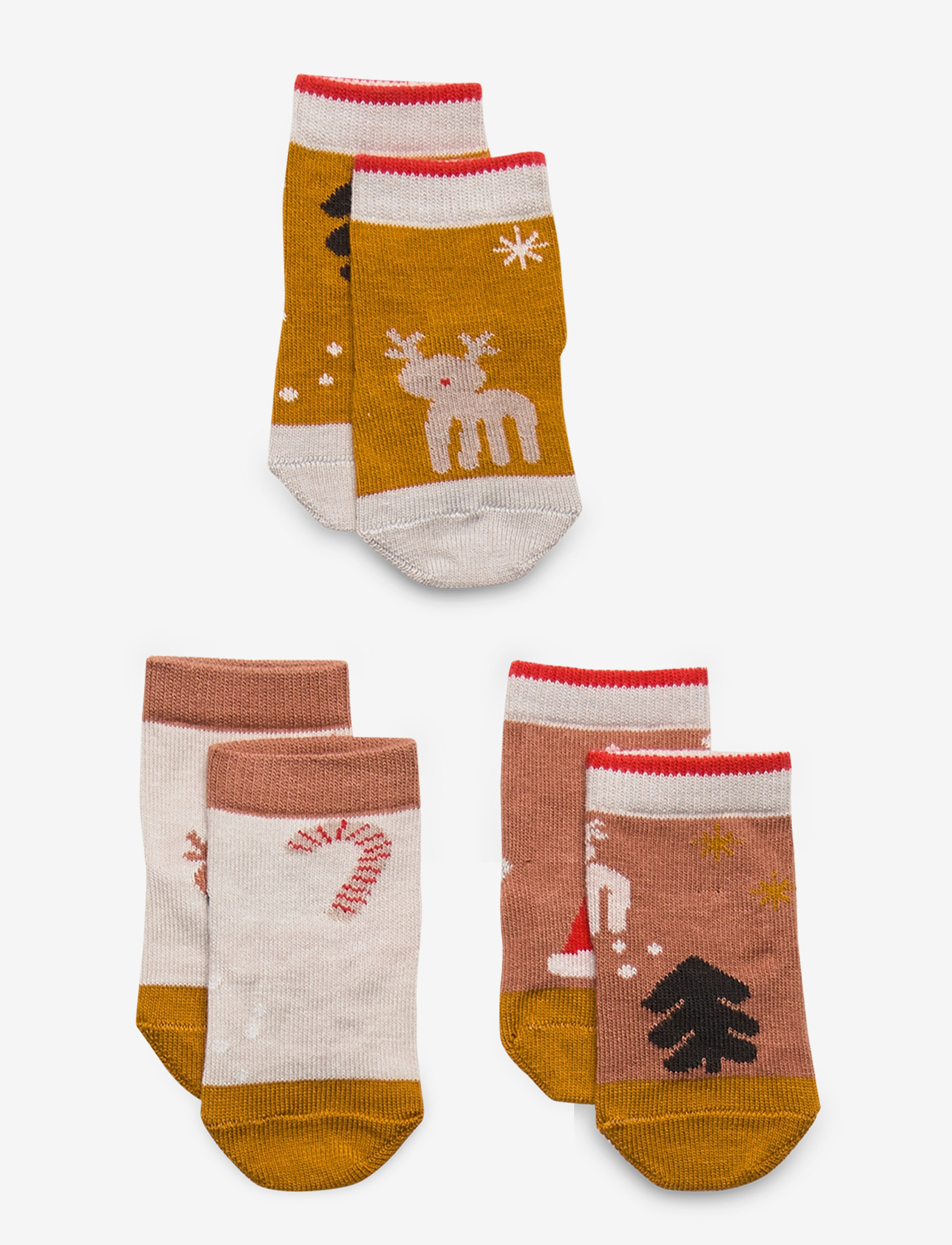 Silas cotton socks 3-pack - HOLIDAY TUSCANY ROSE MULTI MIX