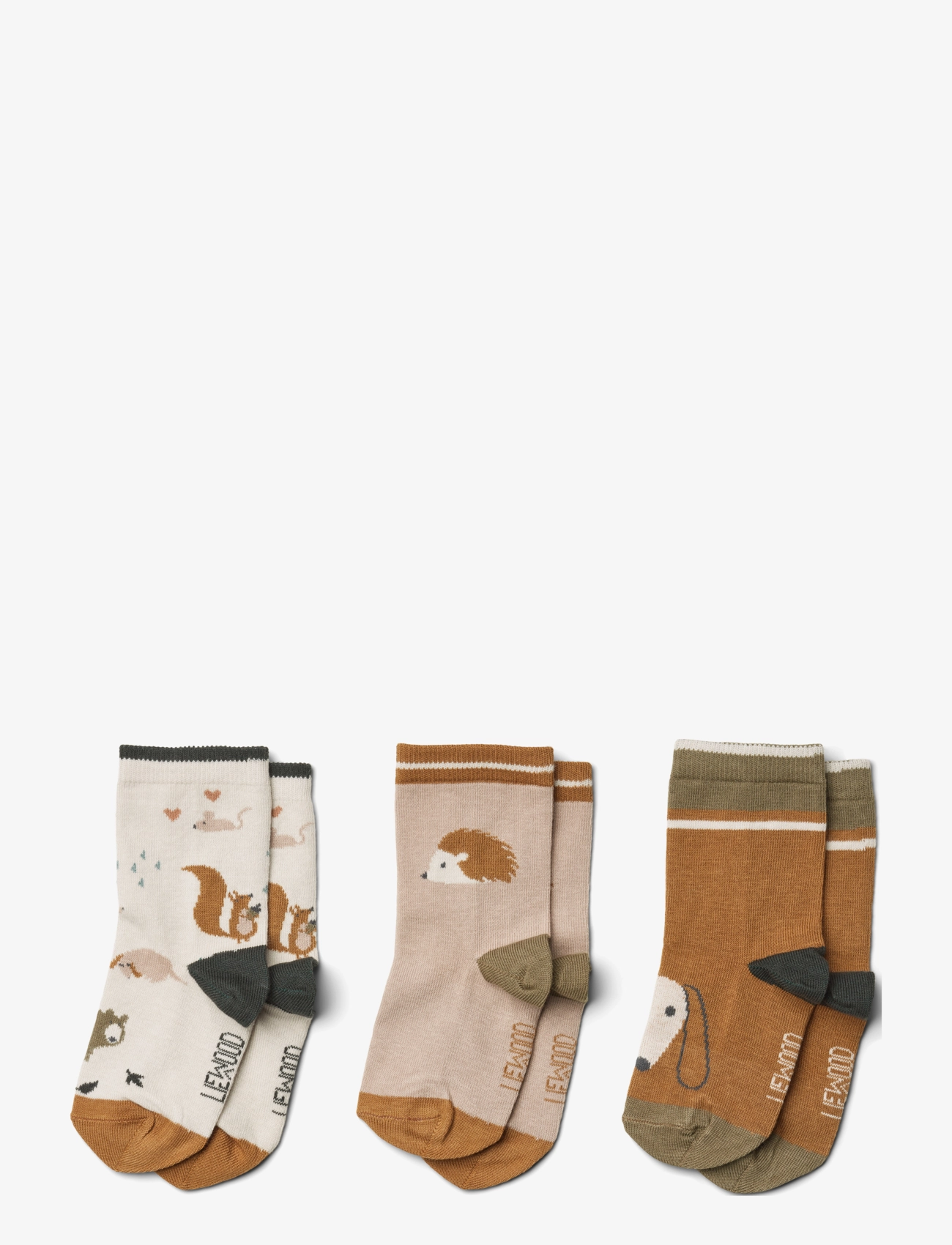 Silas cotton socks 3-pack - FRIENDSHIP SANDY MIX