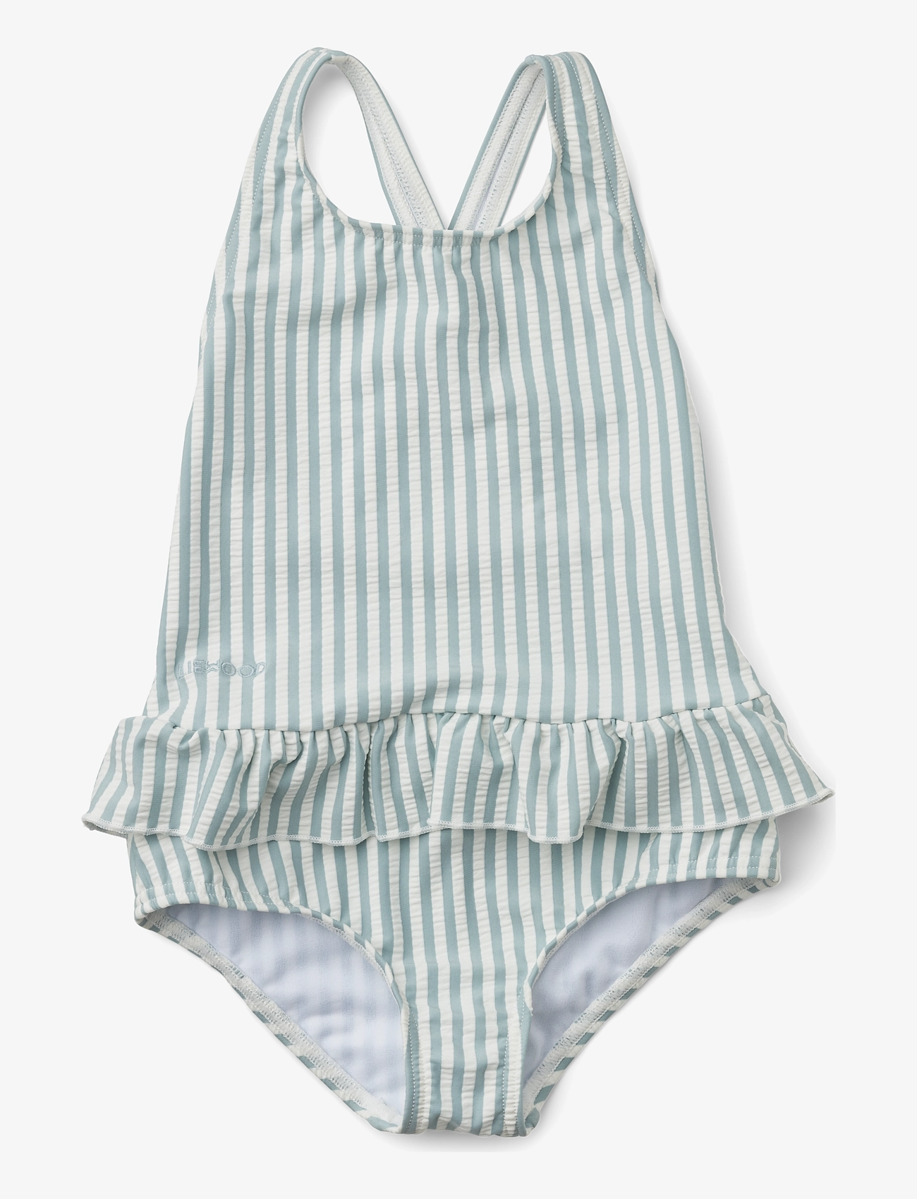 Liewood - Amara seersucker swimsuit - y/d stripe - 1