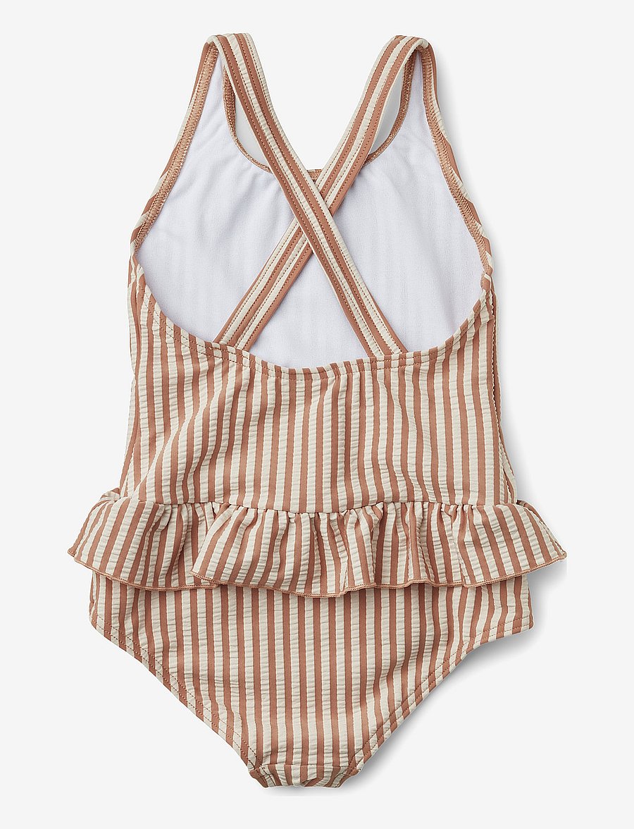 Liewood - Amara seersucker swimsuit - y/d stripe - 1