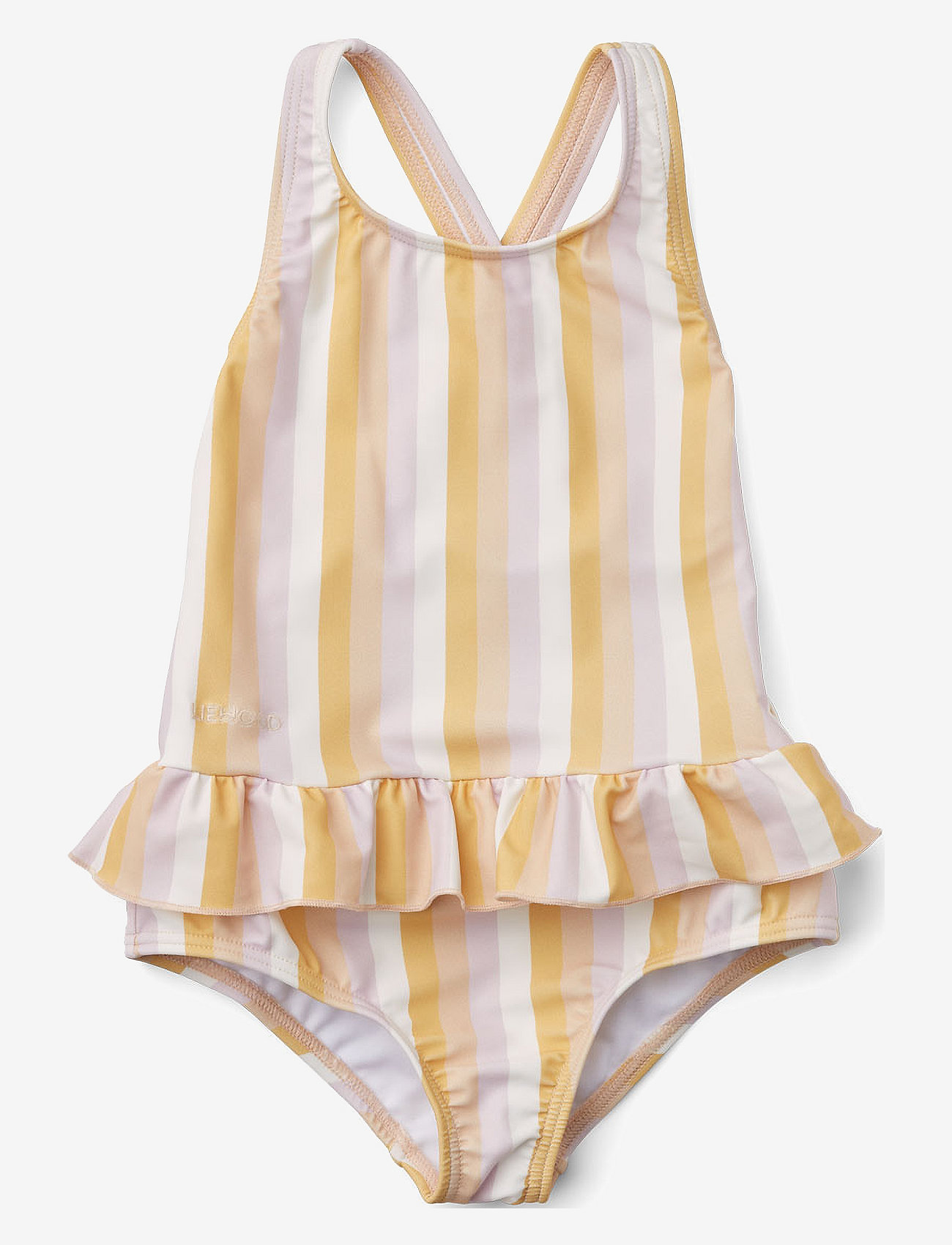 Liewood - Amara swimsuit - stripe: apple blossom multi mix - 0