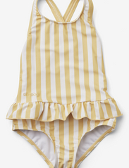 Liewood - Amara swimsuit - sommerkupp - stripe: jojoba / creme de la creme - 0