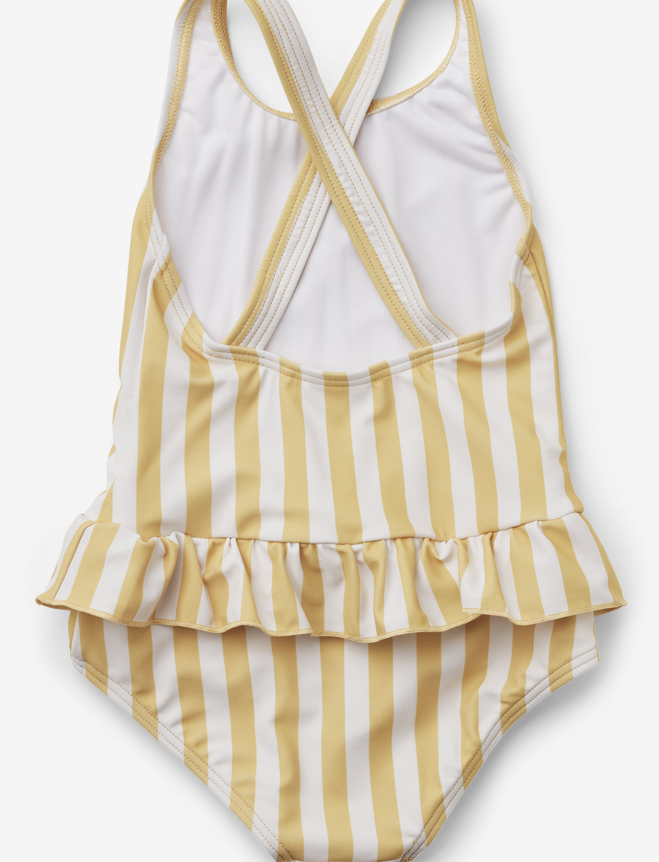 Liewood - Amara swimsuit - sommarfynd - stripe: jojoba / creme de la creme - 1