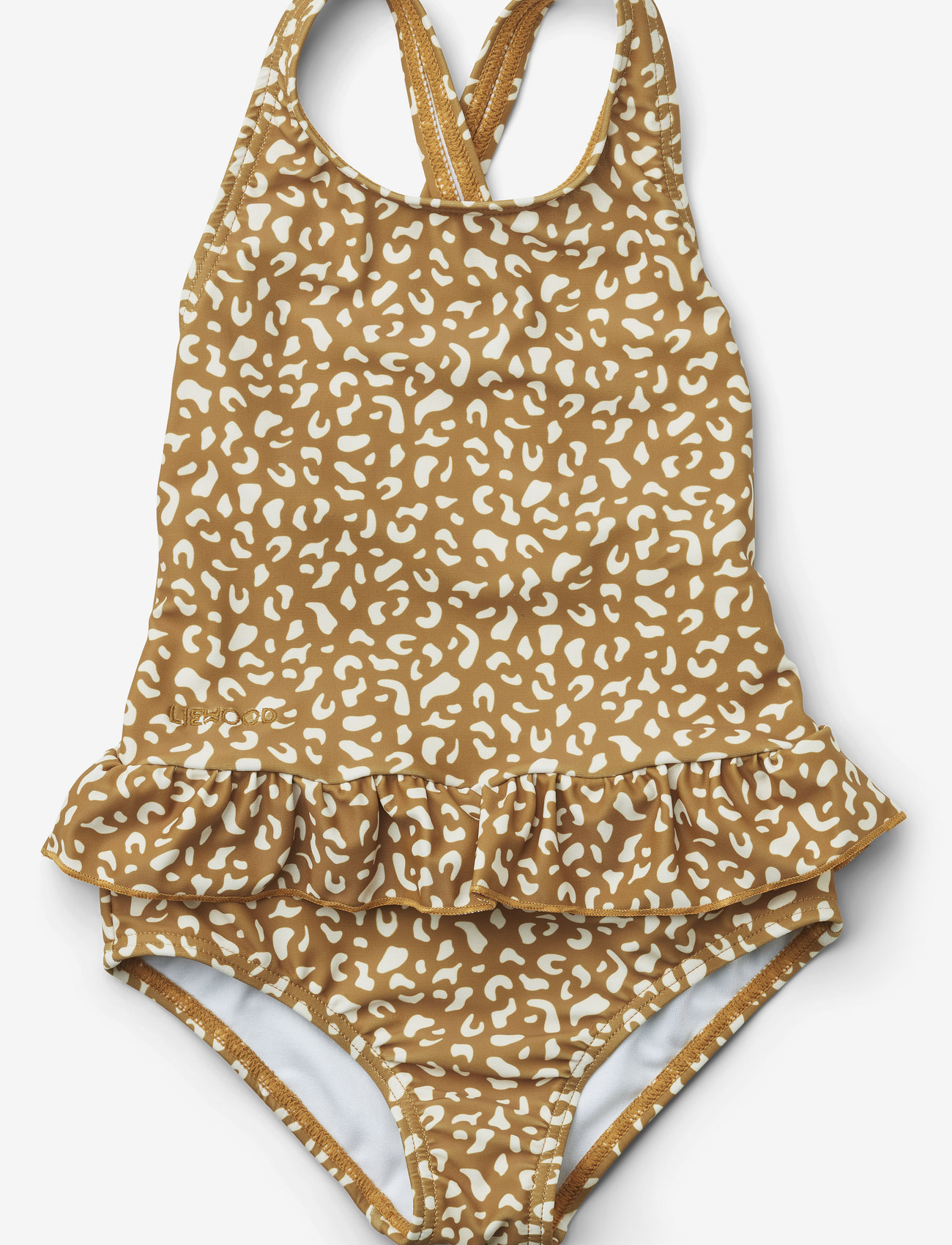 Liewood - Amara swimsuit - gode sommertilbud - mini leo/golden caramel - 0