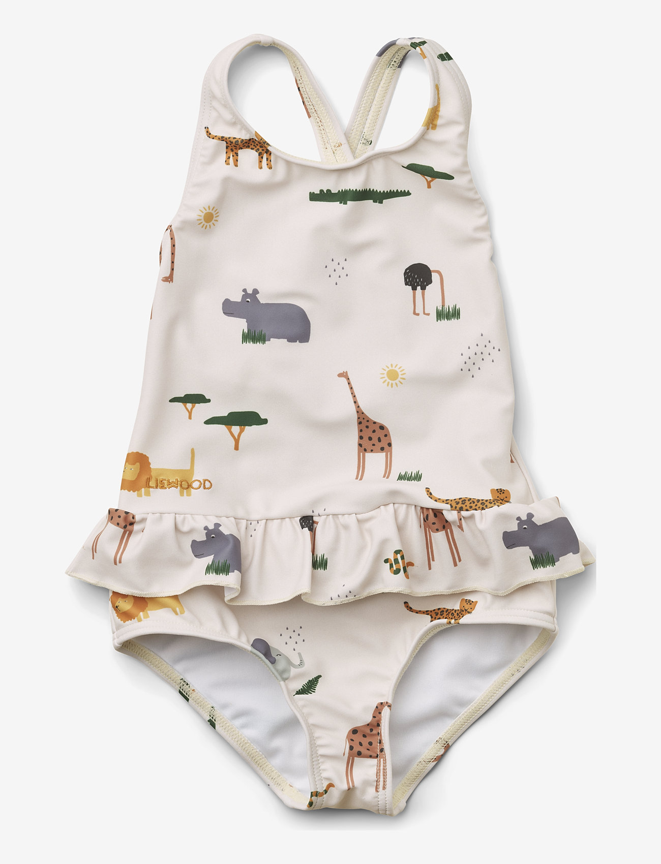 Liewood - Amara swimsuit - safari sandy mix - 0