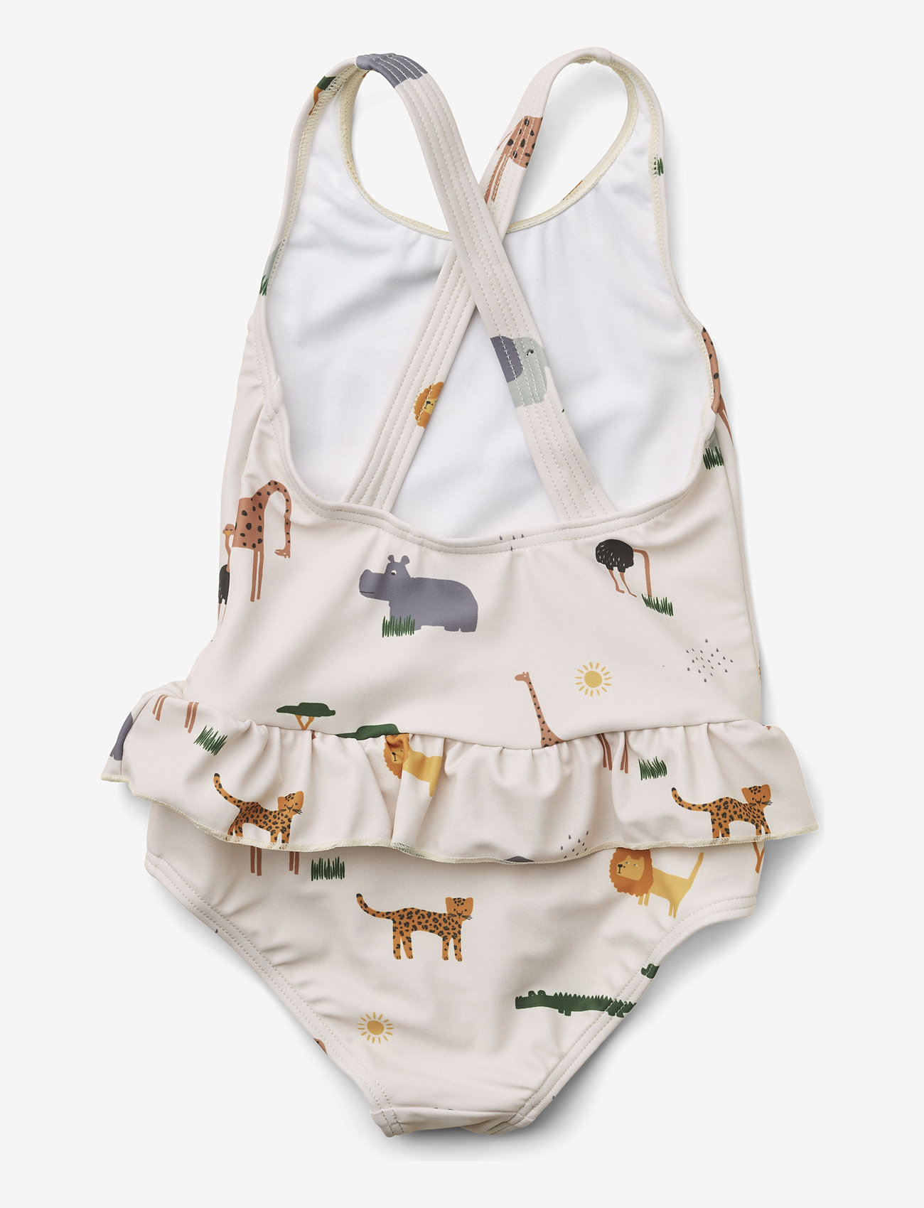 Liewood - Amara swimsuit - safari sandy mix - 1