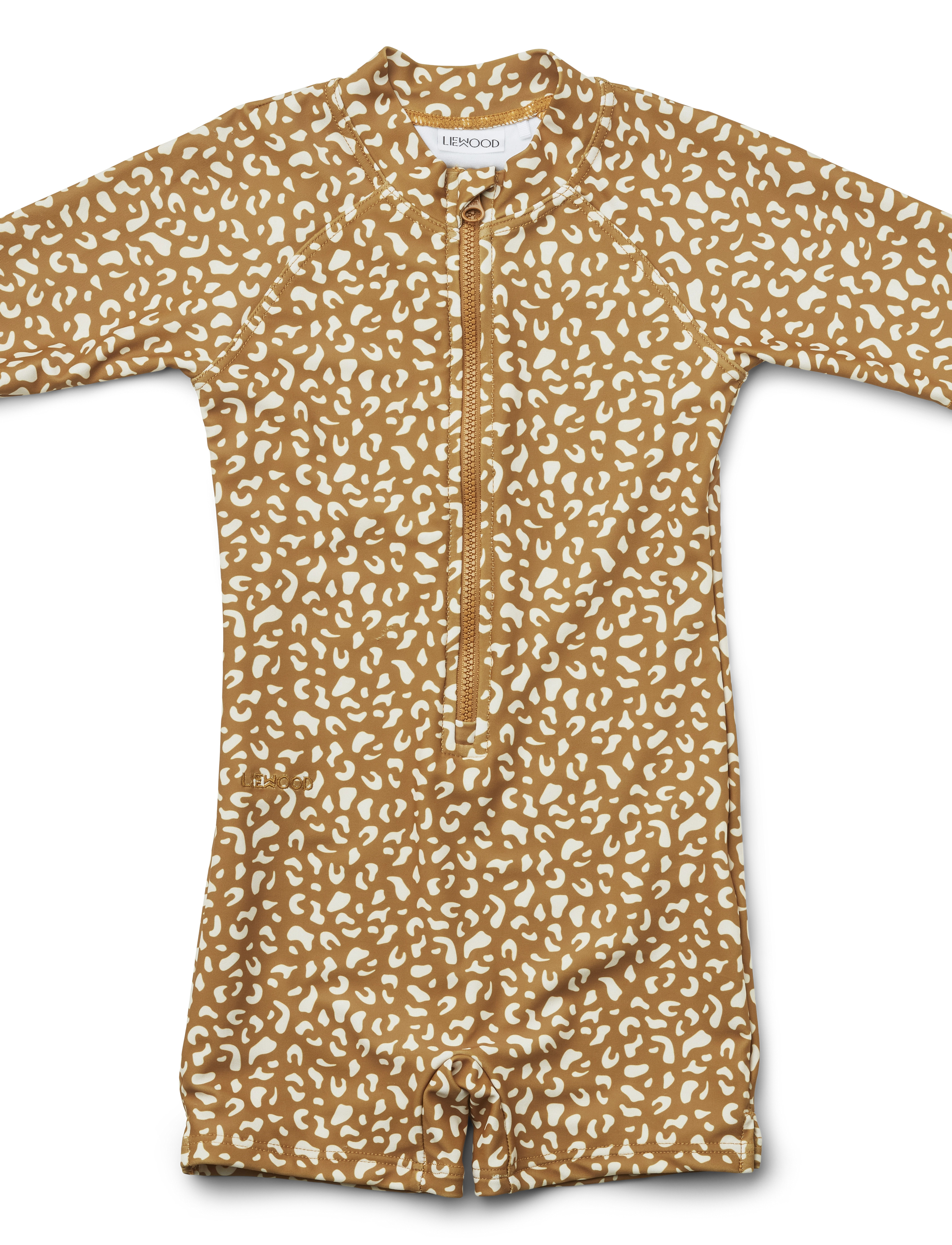 Max swim jumpsuit - MINI LEO/GOLDEN CARAMEL