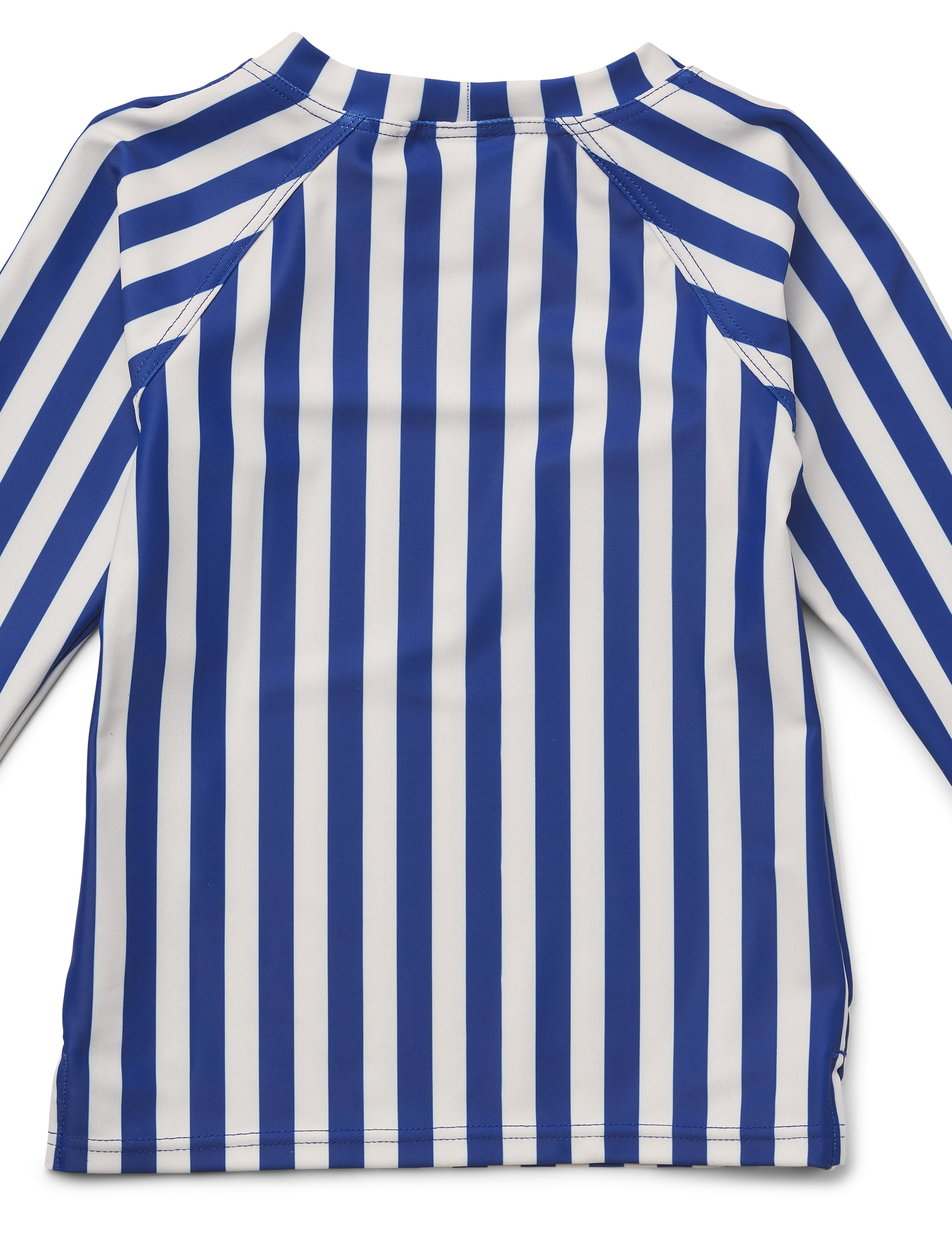 Liewood - Noah swim tee - summer savings - stripe: surf blue / creme de la creme - 1
