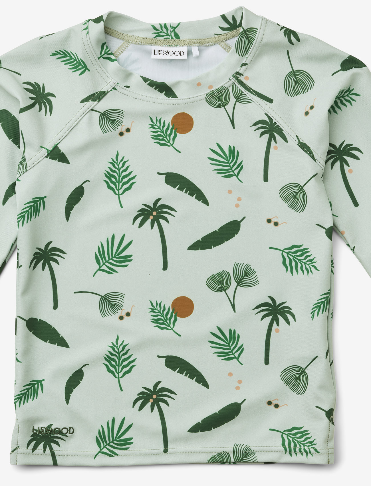 Liewood - Noah swim tee - jungle/dusty mint mix - 0