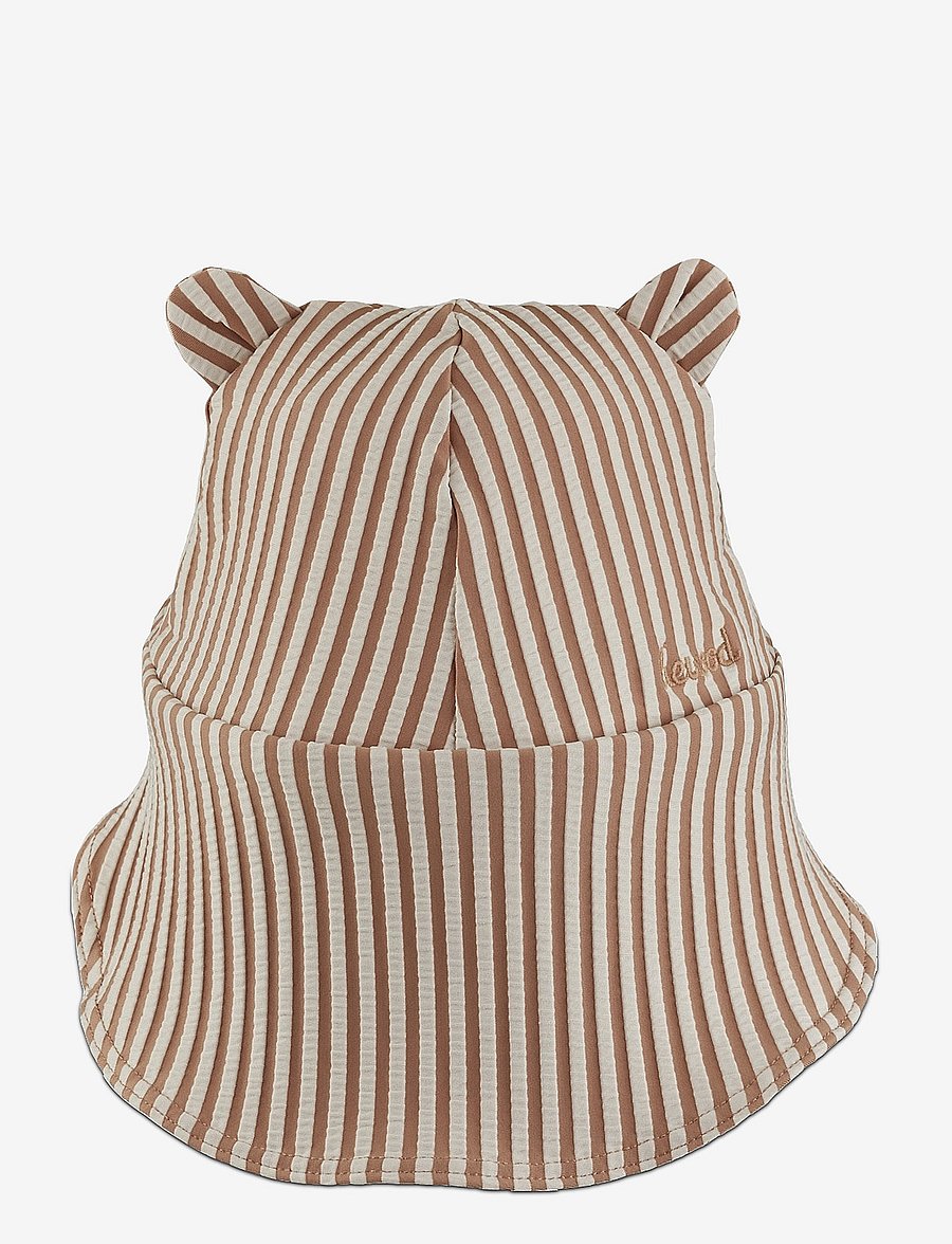 Liewood - Senia seersucker sun hat - y/d stripe - 1