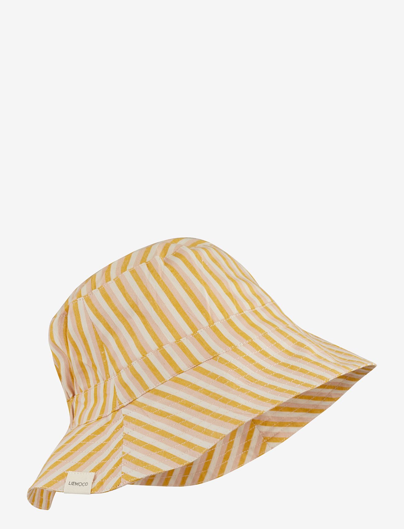 Liewood - Sander bucket hat - cepures - y/d stripe: peach/sandy/yellow mellow - 0
