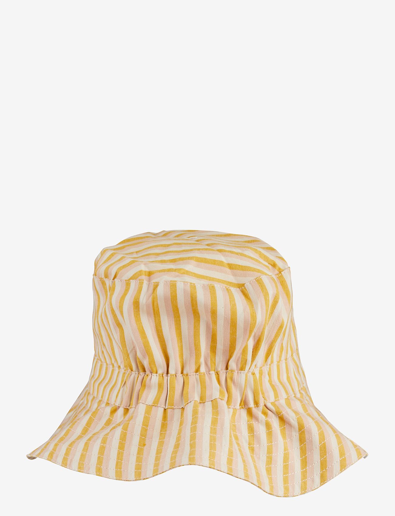 Liewood - Sander bucket hat - hatut - y/d stripe: peach/sandy/yellow mellow - 1