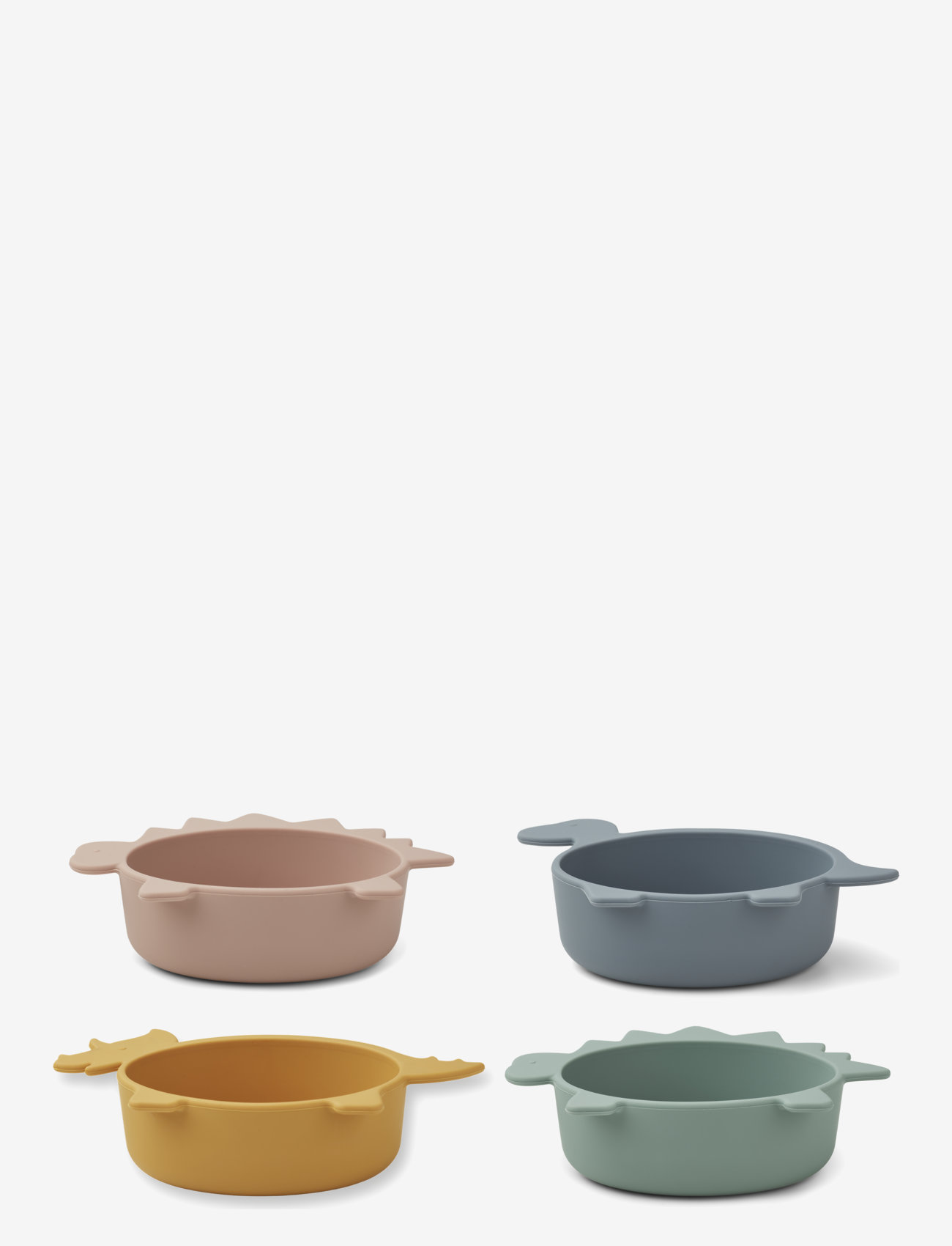Liewood - Iggy silicone bowls  4-pack - dino multi mix - 1