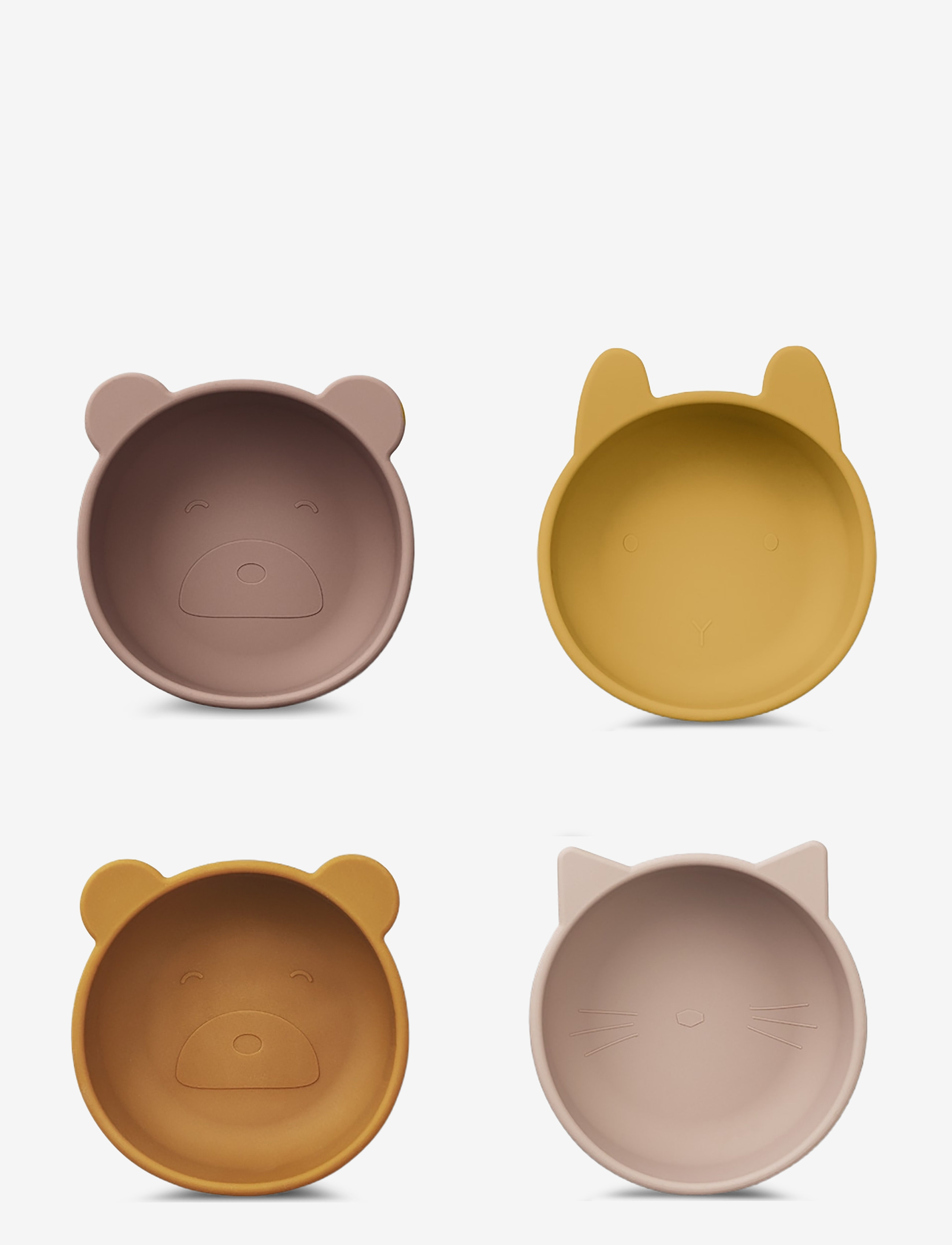 Liewood Iggy Silicone Bowls 4-Pack, One Size, Pink, Tallerkener Og Skåle > Skåle, Børn
