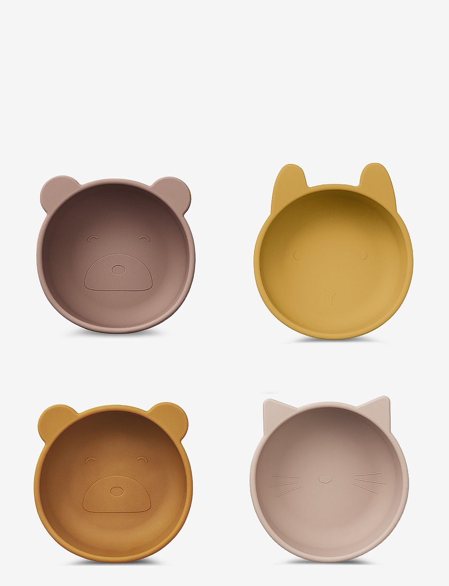 Liewood - Iggy silicone bowls 4-pack - kausid - rose mix - 0