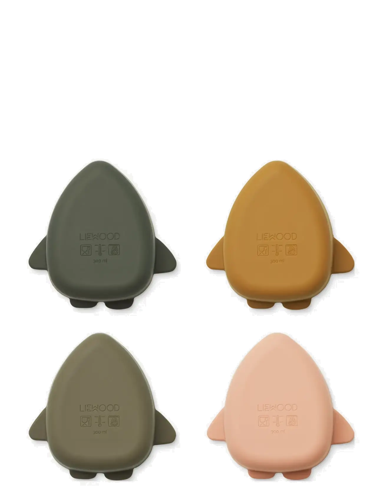 Liewood - Iggy silicone bowls  4-pack - schüsseln - space multi mix - 2