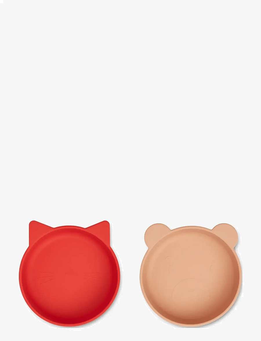 Liewood - Vanessa bowl 2-pack - bļodas - apple red / tuscany rose - 0