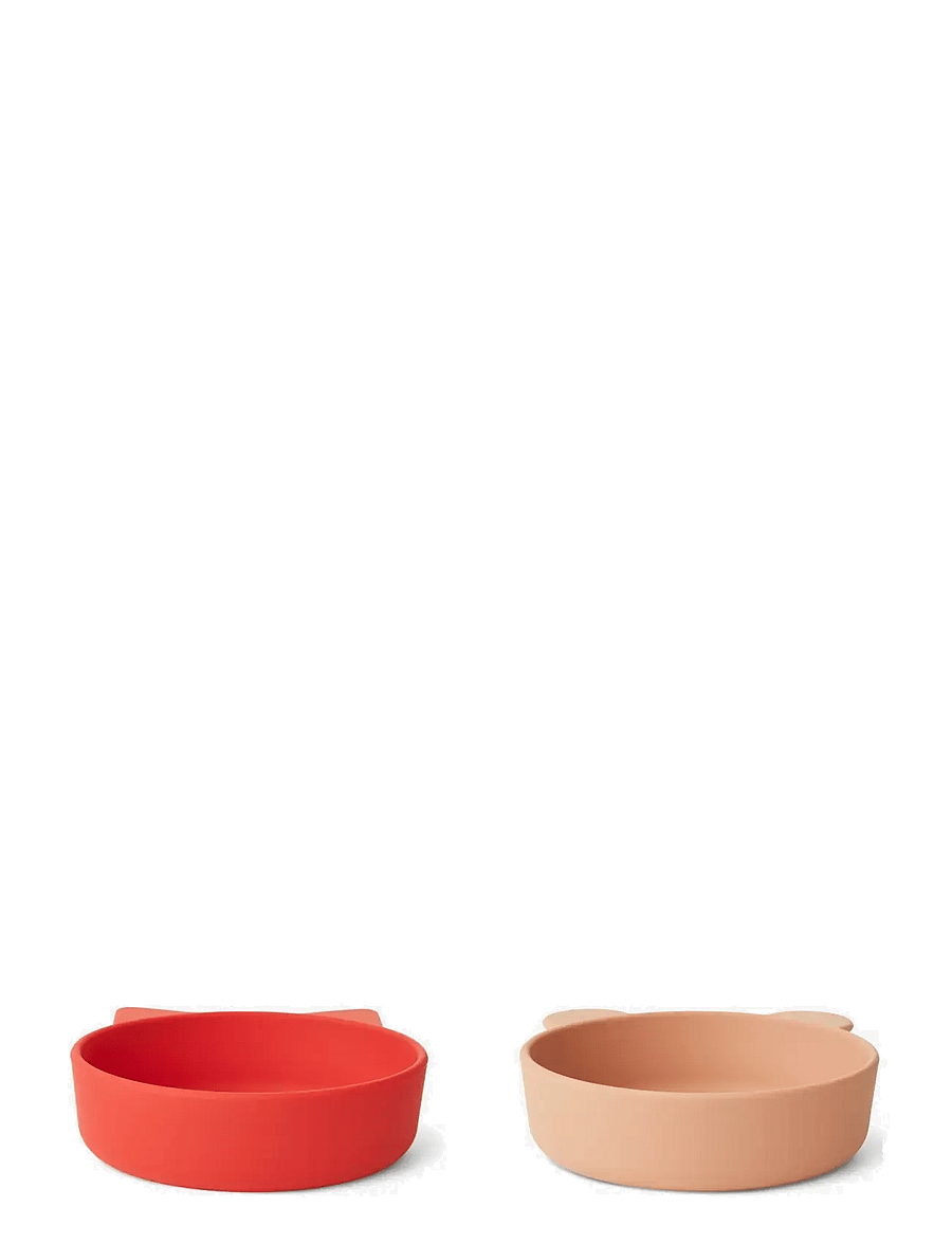 Liewood - Vanessa bowl 2-pack - bļodas - apple red / tuscany rose - 1