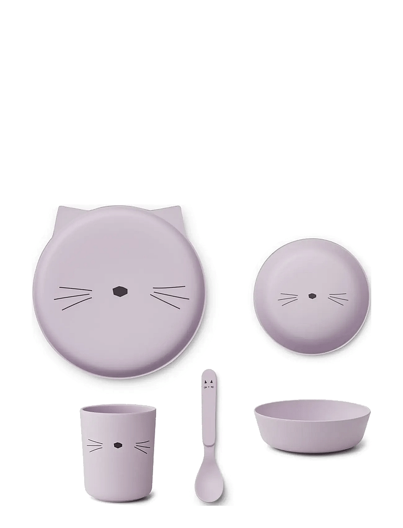 Liewood - Brody junior set - essgeschirr - cat light lavender - 0