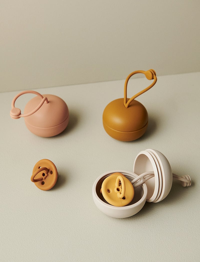 Liewood - Philip pacifier box - schnuller & zubehör - sandy - 0