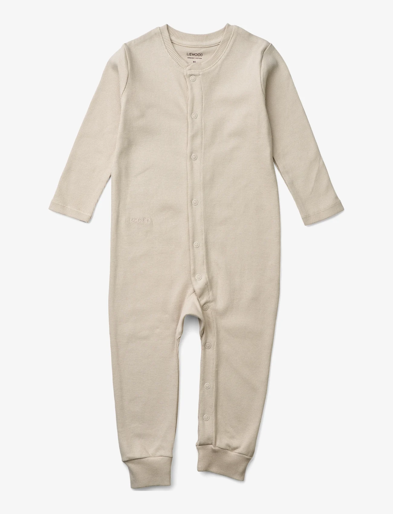 Liewood - Birk pyjamas jumpsuit - sleeping overalls - sandy - 0