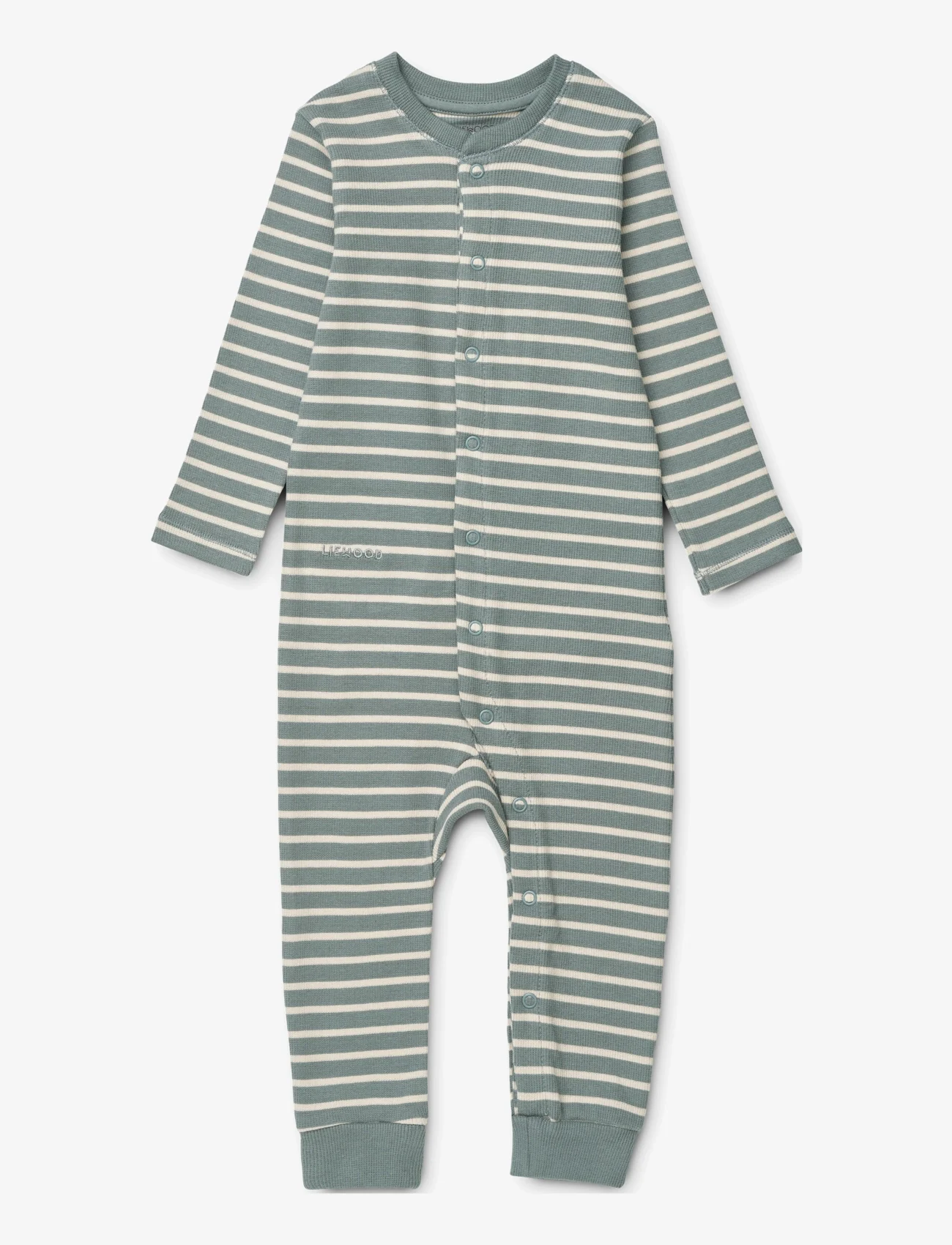 Liewood - Birk pyjamas jumpsuit - schlafoveralls - y/d stripe - 0