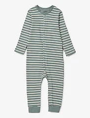 Liewood - Birk pyjamas jumpsuit - sleeping overalls - y/d stripe - 0