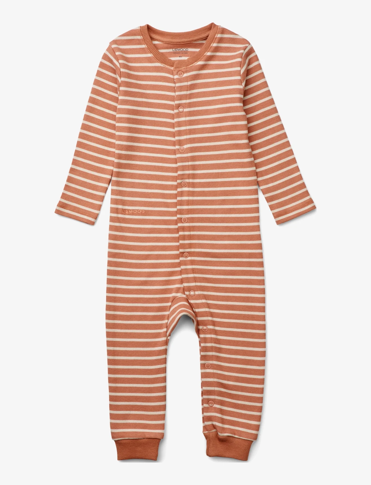 Liewood - Birk pyjamas jumpsuit - pajacyki do spania - y/d stripe - 0