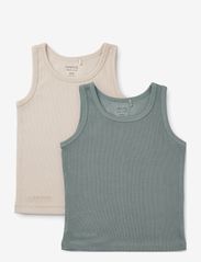 Faris tank top 2-pack - BLUE FOG/SANDY MIX