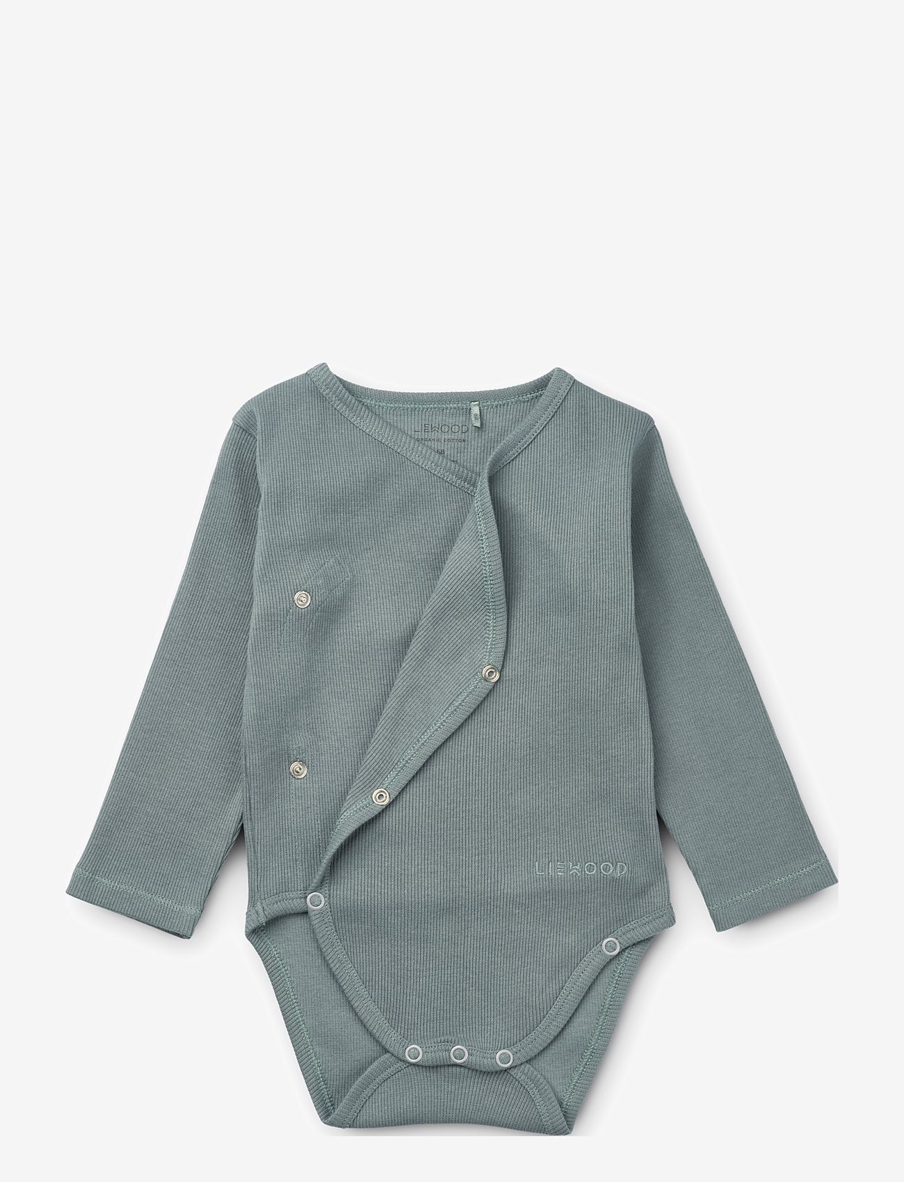 Liewood - Hali body Stocking Longsleeve 2-pack - blue fog/sandy mix - 2