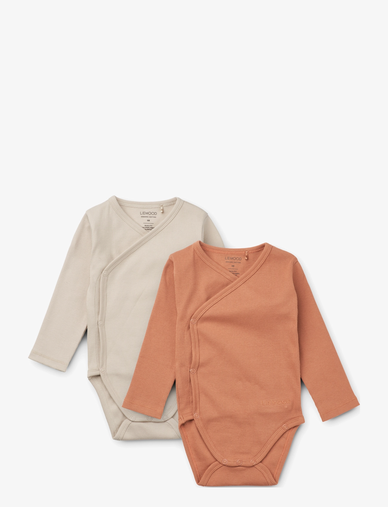 Hali body Stocking Longsleeve 2-pack - TUSCANY ROSE/SANDY MIX