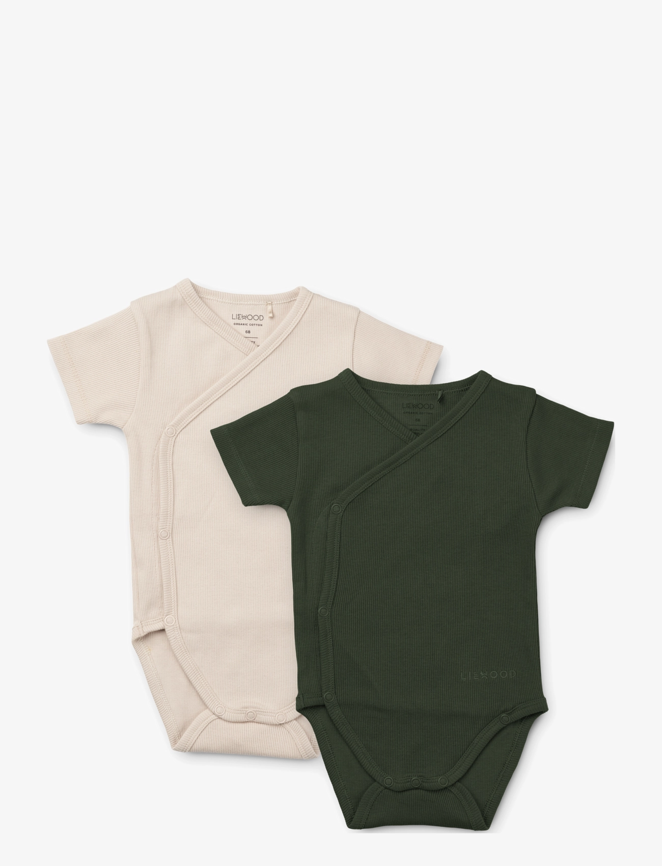 Hali body stocking ss 2-pack - HUNTER GREEN / SANDY MIX