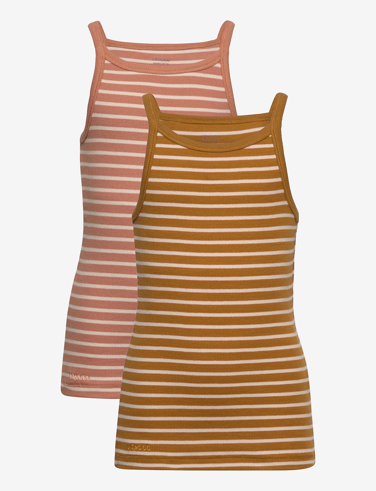 Liewood - Naomi singlet 2-pack - y/d stripe - 0
