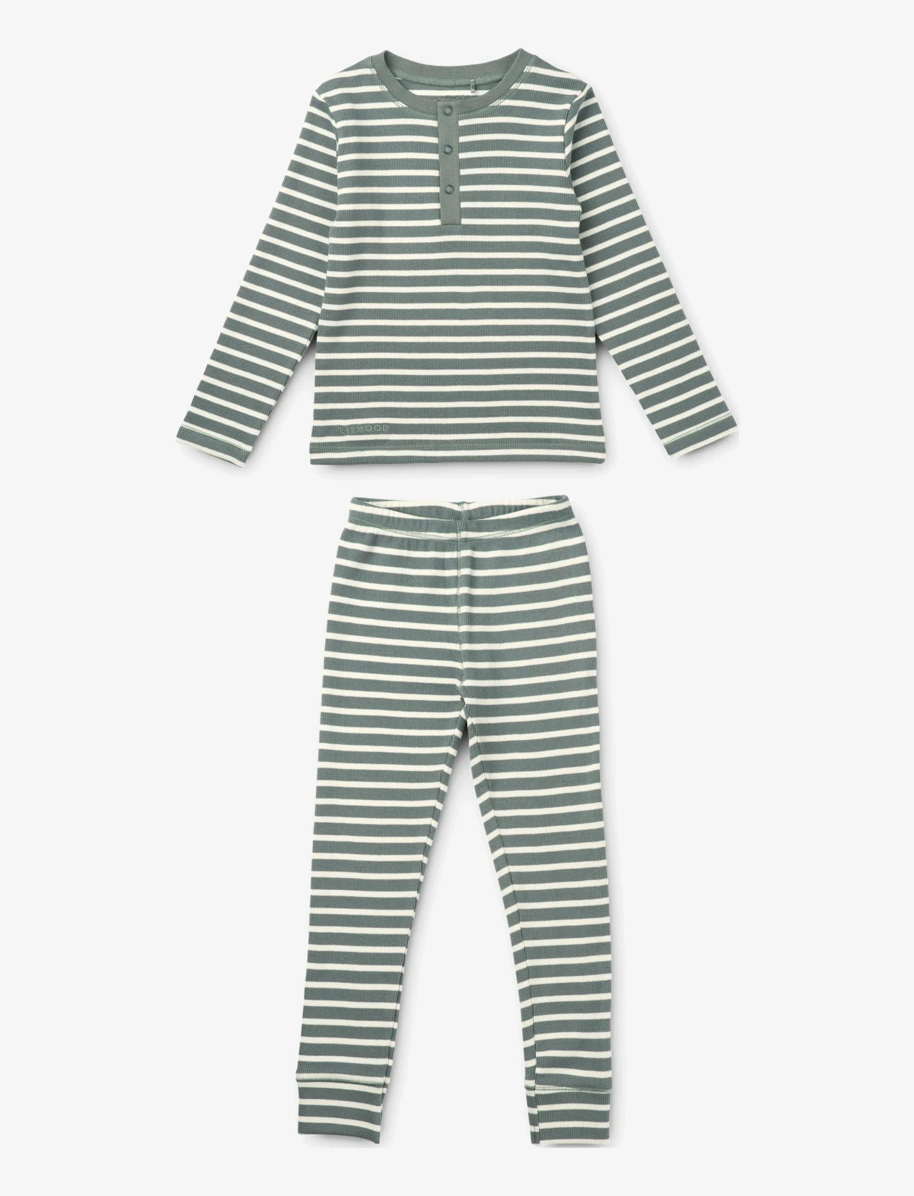 Liewood - Wilhelm pyjamas set - pyjamassæt - y/d stripe - 0