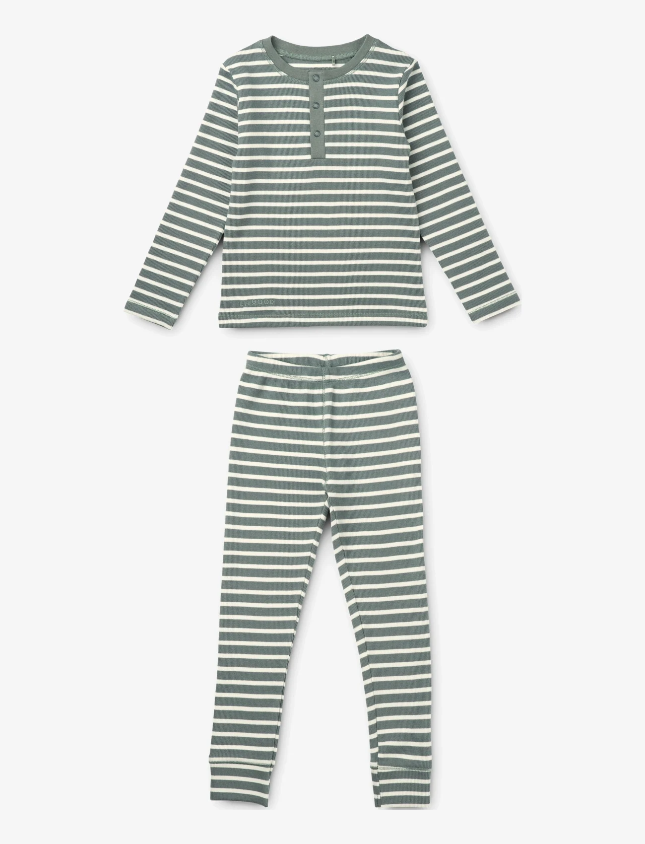 Liewood - Wilhelm pyjamas set - sets - y/d stripe - 0