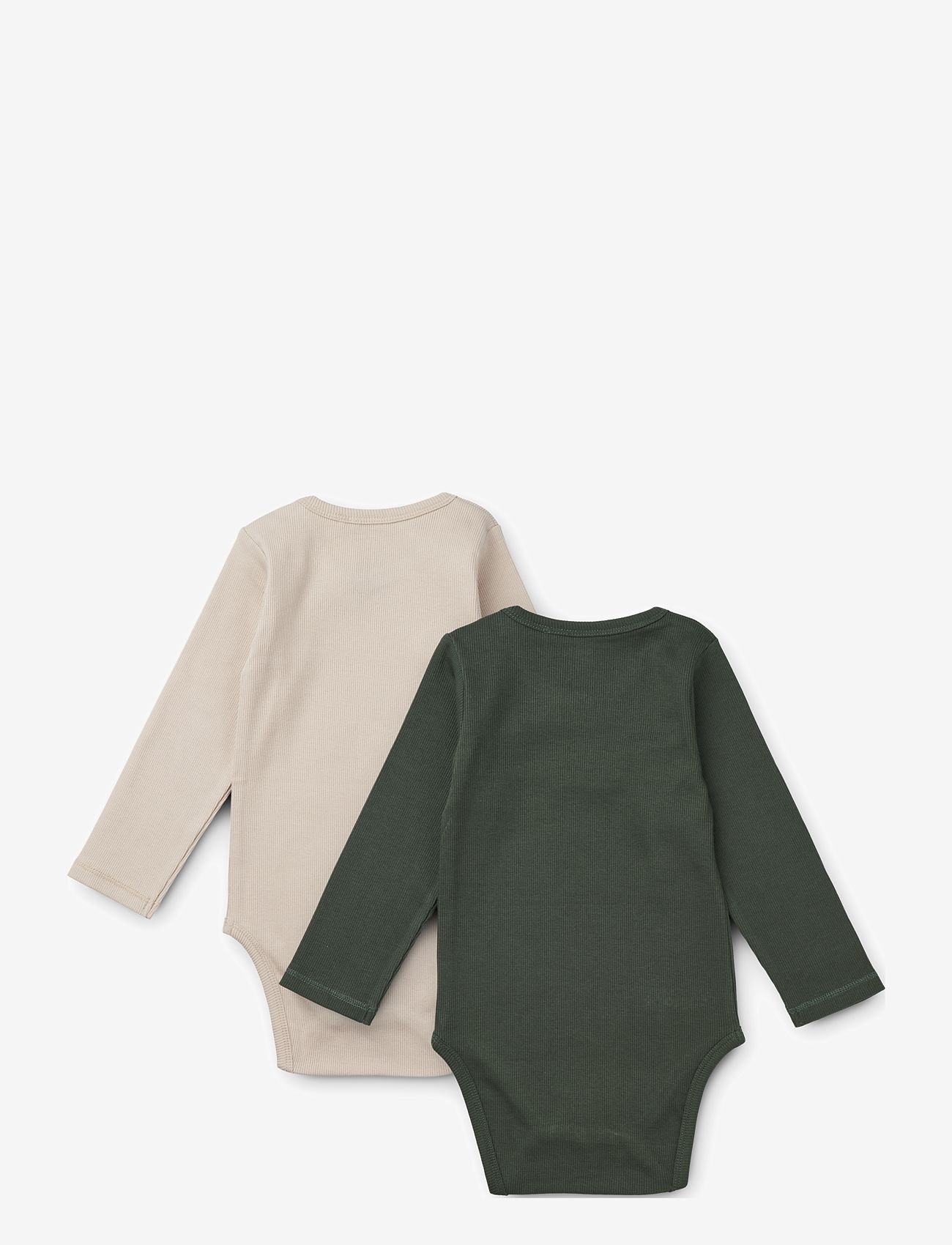 Liewood - Yanni body stocking ls 2-pack - hunter green / sandy mix - 1