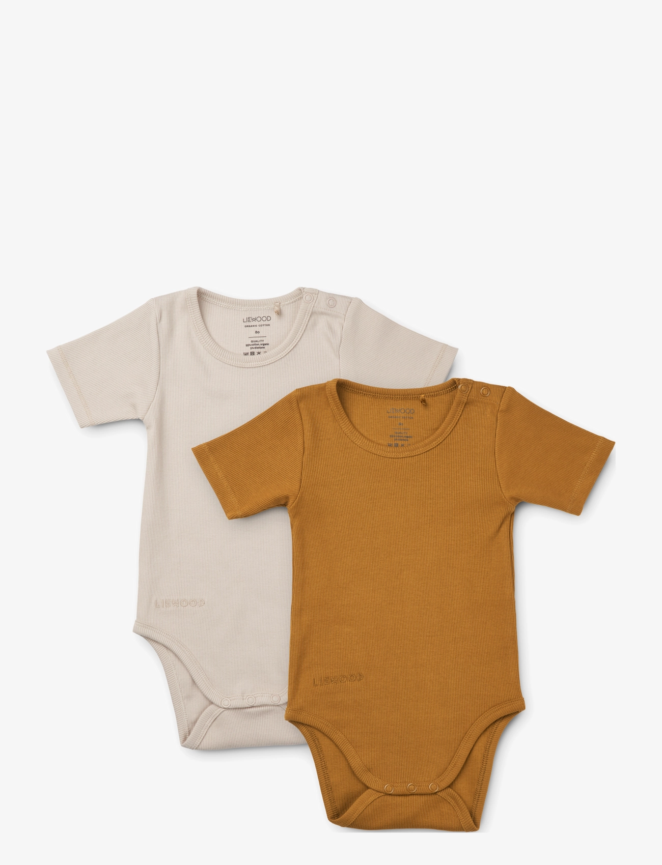 Yanni body stocking ss 2-pack - GOLDEN CARAMEL / SANDY MIX