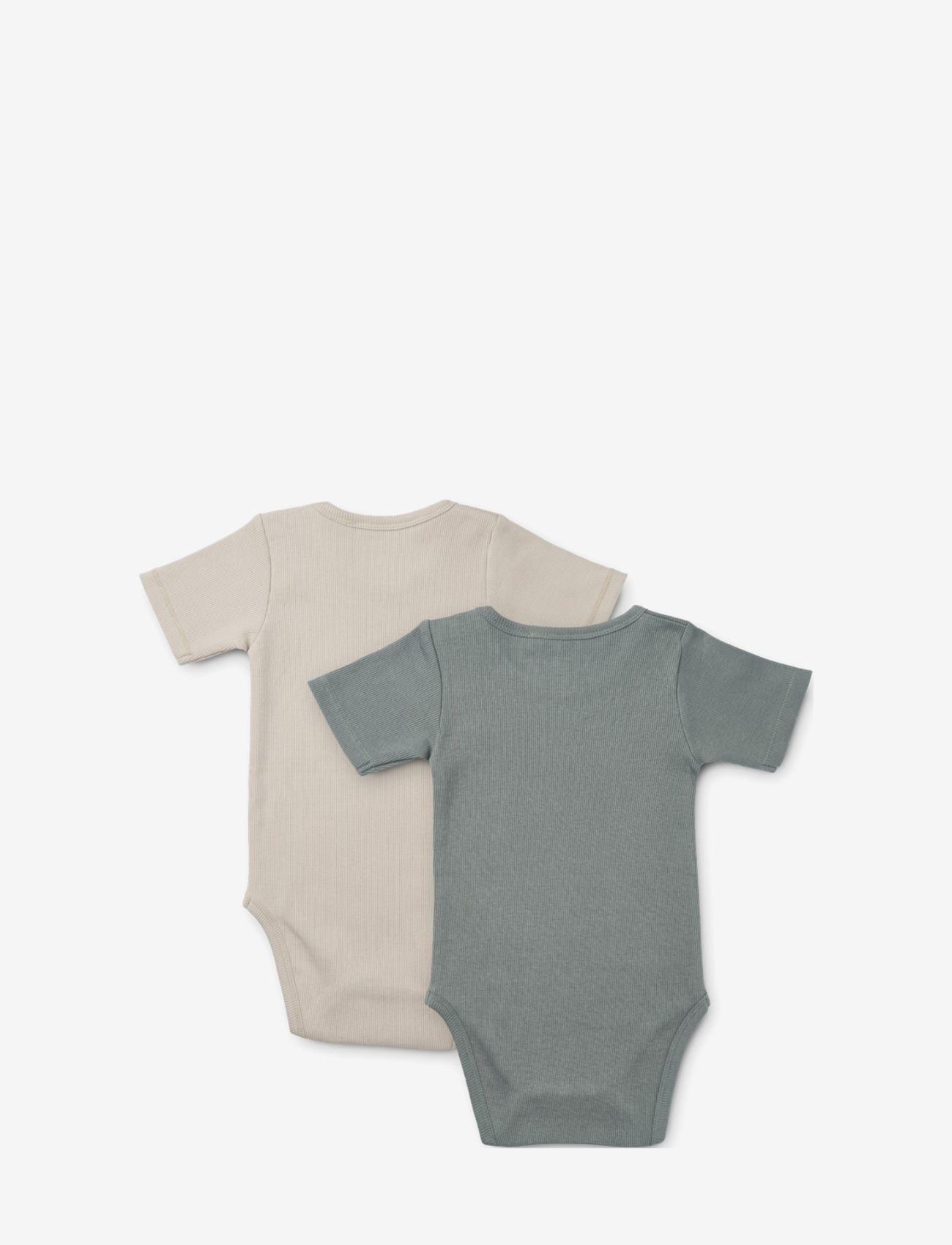 Liewood - Yanni body stocking ss 2-pack - blue fog/sandy mix - 1