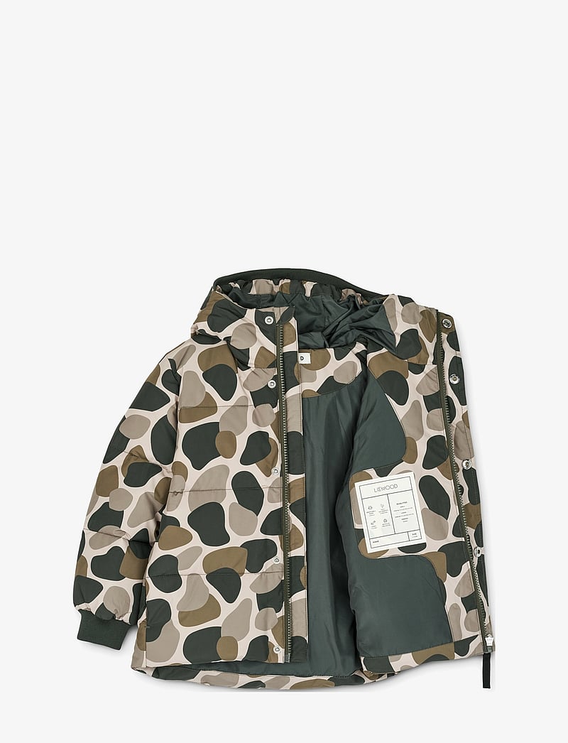 Liewood - Palle Puffer Down Jacket - camouflage / green multi mix - 3