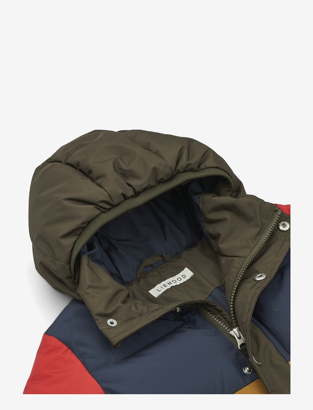 Liewood - Palle Puffer Down Jacket - army brown multi mix - 3