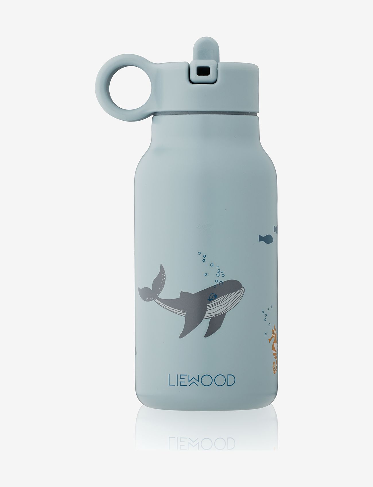 Liewood - Falk water bottle 250 ml - sea creature blue mix - 0